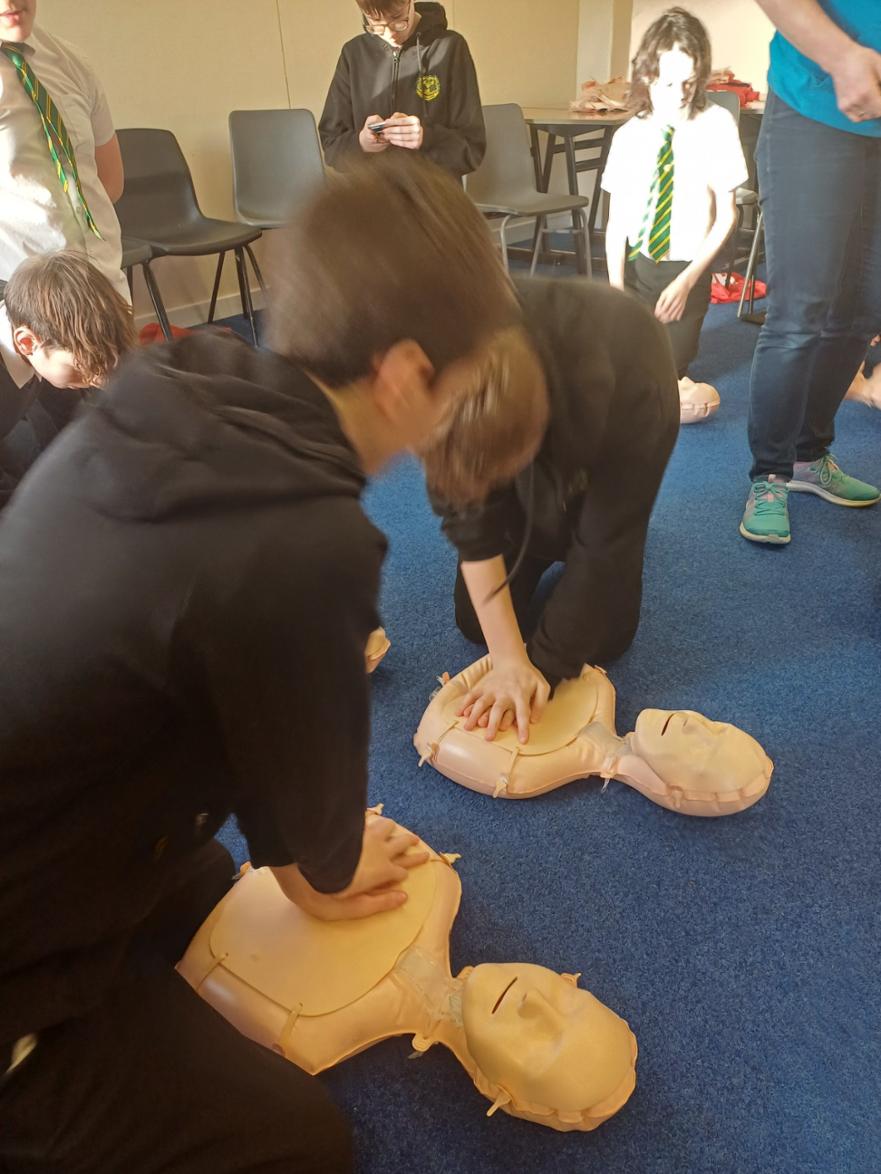 Milne's High School S2 French First Aid training 2024 